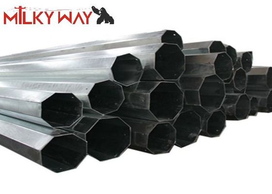 jakość  11M 8KN Galvanized Steel Tubular Telescopic Pole with bitumen 450mpa Yield Strength fabryka