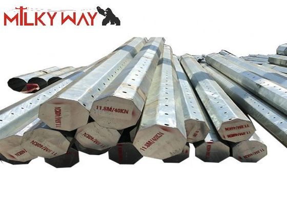 Jakość  Hot Dip Galvanized Q345 Street Light Poles with M12 Anchor Bolts and +- 2% Dimension Tolerance for Shopping Center Lighting fabryka