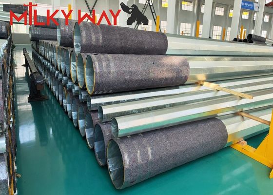 jakość  Hot Dip Galvanized Steel Power Pole with 15 Years Warranty and 160 Km/Hour Wind Speed for Electricity Distribution fabryka