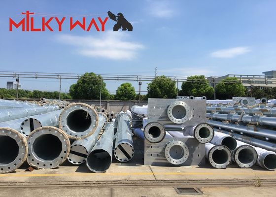 Jakość  90ft Galvanized Mono Pole Tower for Telecommunication with Quick Assembly and Domestic Steel Construction fabryka