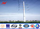 Electricity pole steel electric power poles Steel Utility Pole with cross arms dostawca