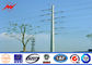 Electricity pole steel electric power poles Steel Utility Pole with cross arms dostawca