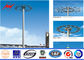 HDG galvanized Power pole High Mast Pole with 400w HPS lanterns dostawca