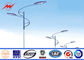 Tensile Strength Single Arm Galvanized Steel Highway Light Pole With 35m/s Windspeed dostawca