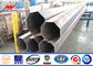Customized Round High Voltage Steel Tubular Pole With Cross Arm ISO9001:2008 dostawca