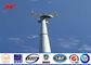 Steel 100ft Mono Pole Mobile Cell Phone Tower / Tapered / Flanged Steel Poles dostawca