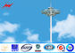 12 sides 40M High Mast Pole Gr50 material with round panel 8 lights dostawca
