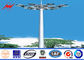 Anticorrosive Round 25M HDG Plaza High Mast Pole with Round Lamp Panel dostawca