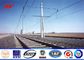 12sides 8M 2.5KN Steel Utility Pole for transmission power line with top steel plate dostawca