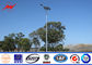 Outdoor Lighting Poles 28m Galvanized Street Light Poles With White Surface Colar dostawca