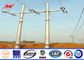 33 Kv High Tension Line Steel Tubular Pole Bitumen Protection dostawca