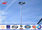 S355JR Polygonal 25m Galvanized Sports Light Poles With Electric Rasing System dostawca