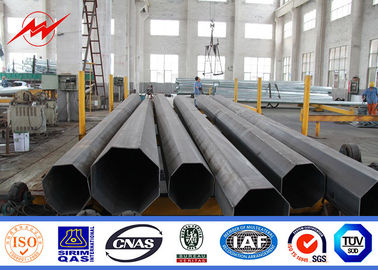 Explosion - proof 13m 1250dan Electrical Steel Utility Pole 2.5m Cross Arm dostawca
