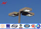 Round 6m Three Lamp Parking Light Poles / Commercial Outdoor Light Poles dostawca