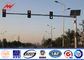 Q235 Frame polygonal / Round Highway Road Sign Board With Single Arm dostawca