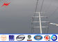 Galvanized 14mm 3KN Steel Power Pole 8mm Thickness For Distribution Power Line dostawca