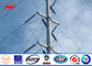 8 Sided Double Circuit Galvanized Steel Pole For 165kv Electrical Transmission Line dostawca