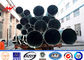 Distribution Line Electrical Power Pole 10m Wall Thickness 3mm Galvanized Steel Pole dostawca