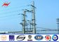 27m Gr65 High Voltage Electrical Power Pole Polygonal / Conical For Transmission Line dostawca