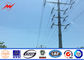 Round Tapered Galvanised Steel Power Transmission Poles / Electrical Power Pole dostawca
