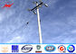 115KV 75Feet Tapered Round Steel Utility Power Poles / Galvanized Steel Pole dostawca