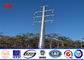 115KV 75Feet Tapered Round Steel Utility Power Poles / Galvanized Steel Pole dostawca