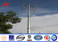 Hot Dip Galvanized Utility Power Poles For 69kv Transmission Line Project dostawca