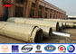 115kv Single Circuit Distribution Galvanised Steel Poles With Foundations dostawca