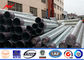 100KV Electric Transmission Line Steel Galvanized Pole , Electrical Power Poles dostawca