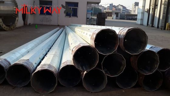 17m Galvanized Steel Power Transmission Pole 1200daN Load ASTM A123 dostawca