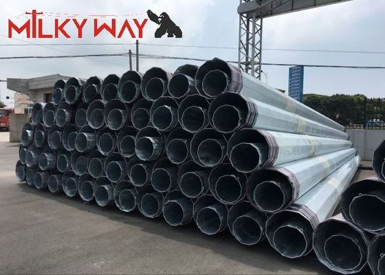 12M 16KN Stalowy rurkowy słup elektryczny dla projektu transmisji linii dystrybucyjnej energii elektrycznej dostawca