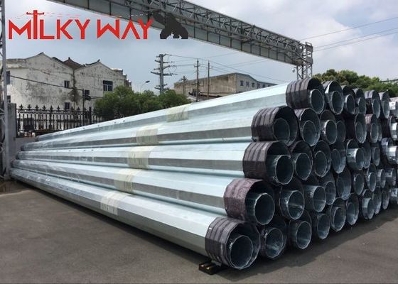 12M 16KN Stalowy rurkowy słup elektryczny dla projektu transmisji linii dystrybucyjnej energii elektrycznej dostawca