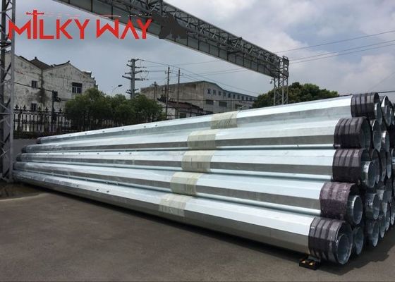 Rozporządzenie energii Elektryczny słup stalowy 35FT 40FT Gorąco ocynkowany wykończenie dostawca