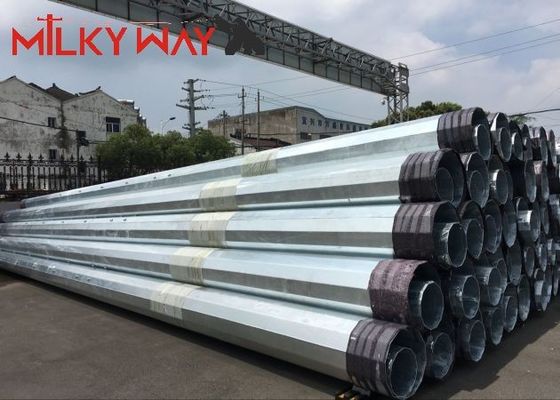 80FT 90FT 138KV Ocynkowane stalowe słupy energetyczne do dystrybucji energii elektrycznej dostawca