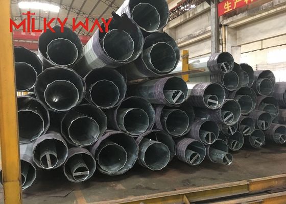 9m 200dan 400dan 650dan Ocynkowany metalowy słup elektroenergetyczny do linii dystrybucyjnych dostawca