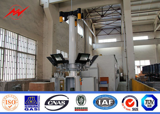 Antykorozyjna 30m stadion piłkarski Wieża masztowa z podnośnikiem