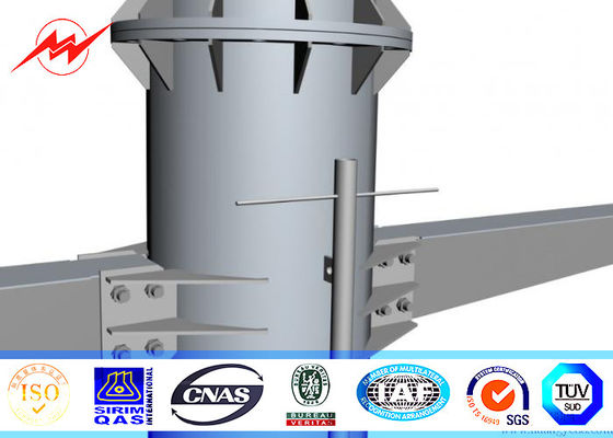 Stalowy słupek z galwanizowanej stali 11M do napowietrznej linii przesyłowej