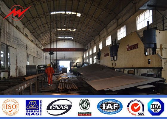 Drążek ze stali ocynkowanej z pojedynczym ramieniem o długości 11m do oświetlenia parku