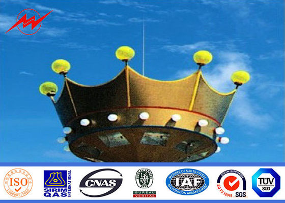 40M 12 burt ocynkowanych słupów o wysokim masztie do oświetlania Plaza z wciągarką