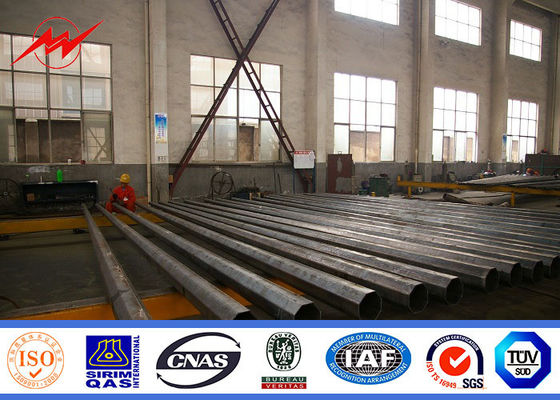 20m conical high mast pole for sports center lighting with winch