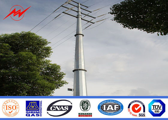 14m africa bitumen electrical power pole for power transmission