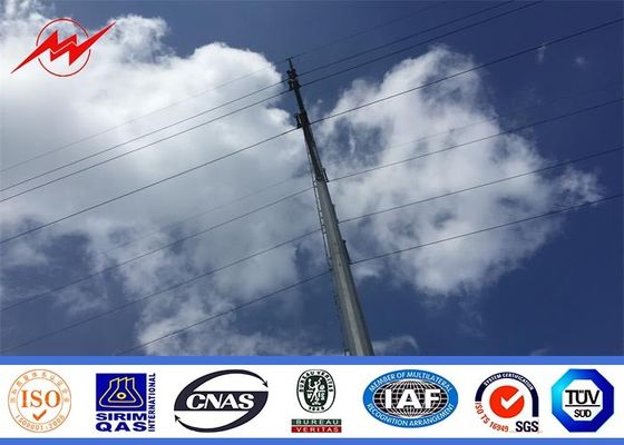 138KV octagonal galvanization electrical power pole for electrical transmission