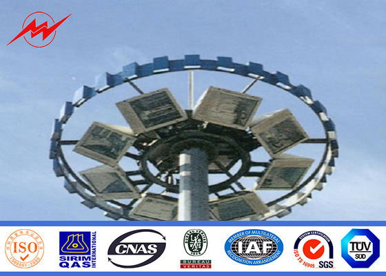 Outdoor folding power pole  High Mast Pole with lifting system