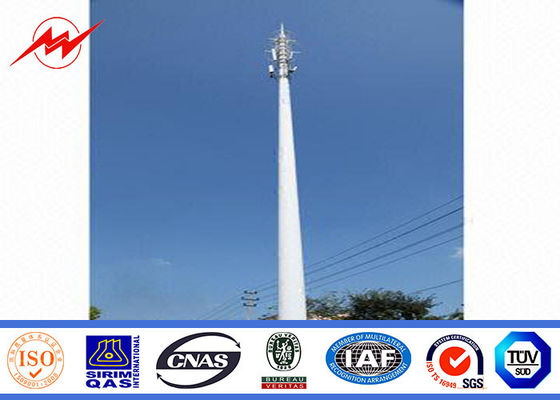 50m Conical 138kv Power Transmission Tower / Power Transmission Pole