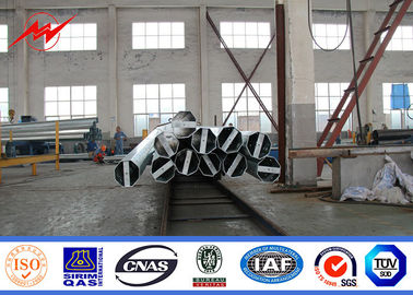 Octagonal Double Circuit Electrical Galvanized Steel Pole Approved 