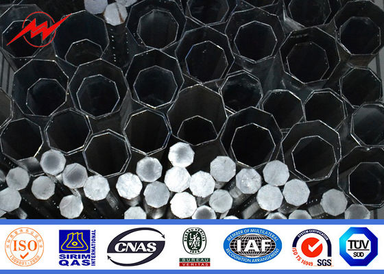 Electrical Power Transmission Metal Utility Poles Slip Joint 14m 400daN