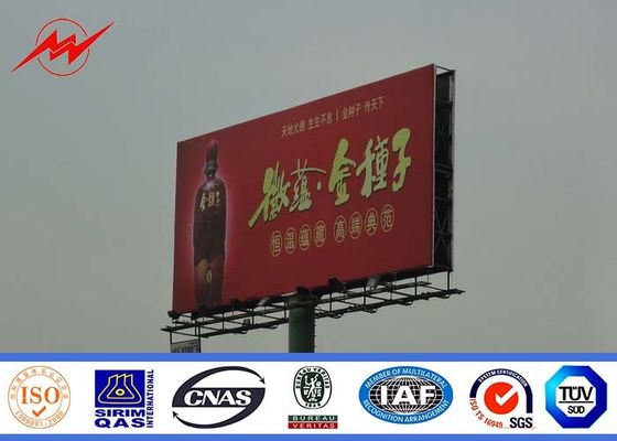 Exterior Street Advertising LED Display Billboard With Galvanization Anti - Static