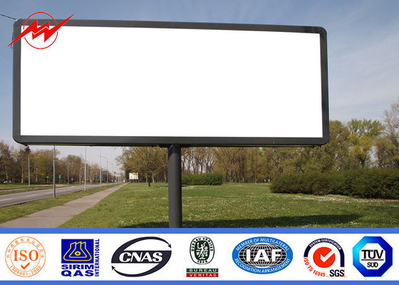 Multi Color Roadside Outdoor Billboard Advertising , Steel Structure Billboard