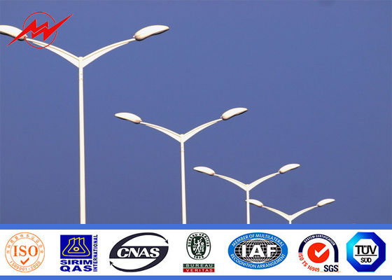 Anti - Corrosion Street Light Poles , Highway Lighting Pole 3mm Thickness