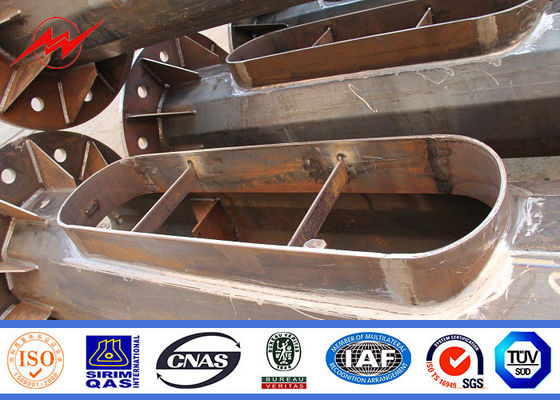 25m Height 8mm Thickness Shopping Mall High Mast Pole 15 Years Warrenty